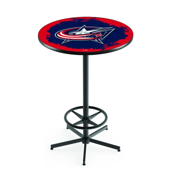 42" Black Columbus Blue Jackets Pub Table